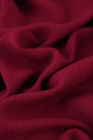 Tuscan Red Rayon Crinkle