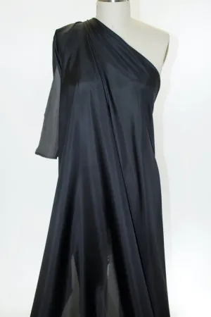 Wide! Calamo Silk Habotai Lining - Black