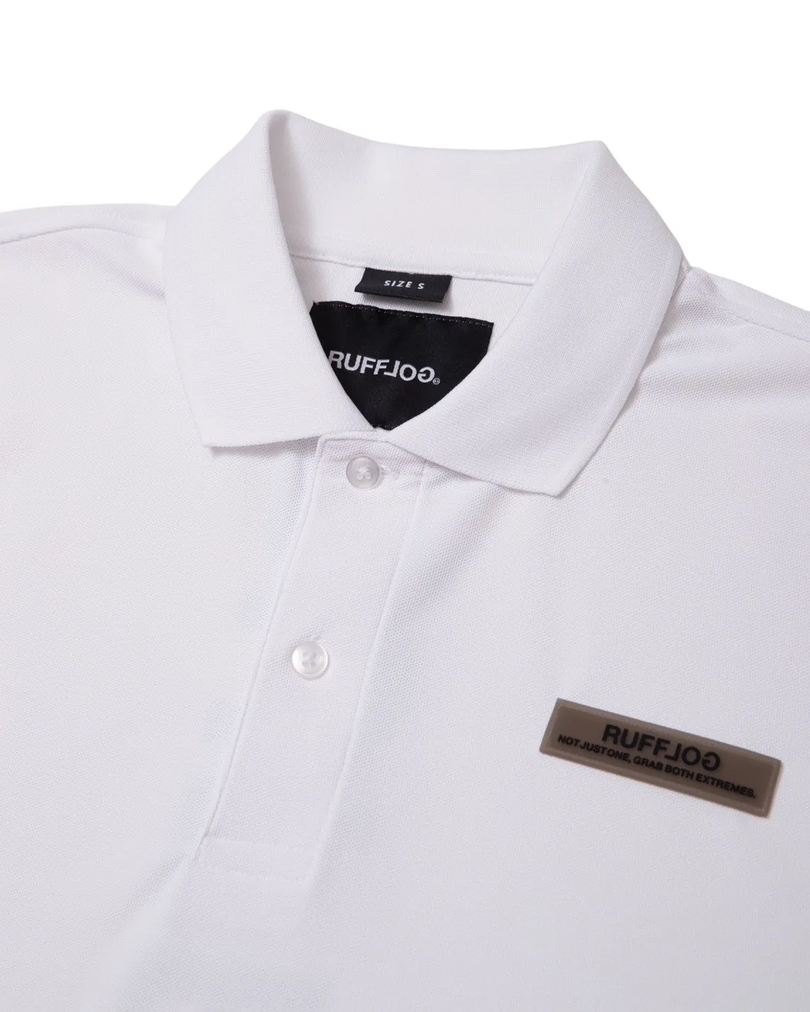 WM RUFFLOG BREATHABLE POLO WHITE